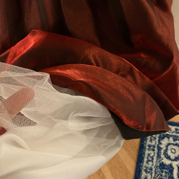 Elegant Cognac (dark orange) vintage look dress - Picture 11 of 16